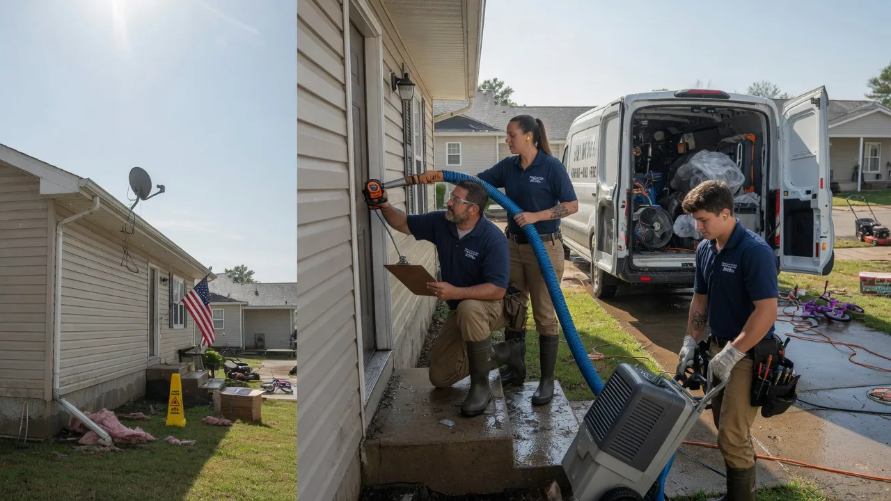 Ceiling Water Damage Restoration in Wapakoneta, OH near me